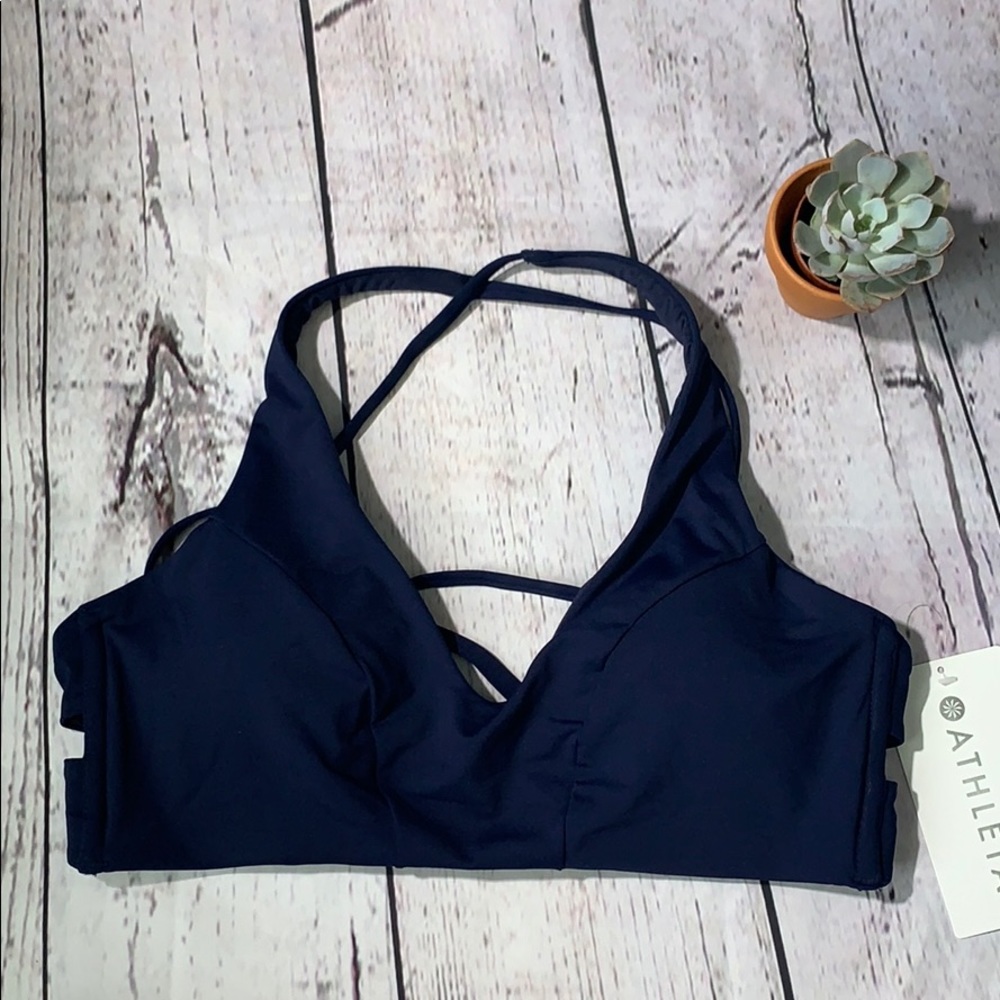 Athleta Navy Triangle Bikini Top - Picture 3 of 9